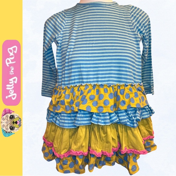 Jelly the Pug Girls Weekend Floral Collection Weekend Chloe Ruffle Dress/Size 6 - Picture 5 of 7